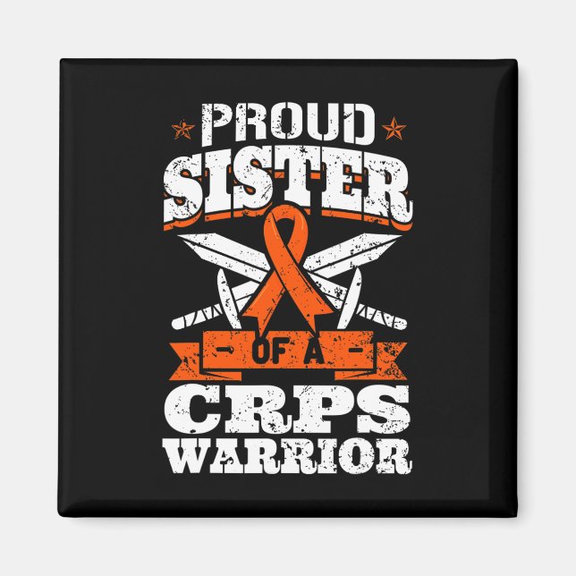 Stolze Schwester eines Crps-Krieger Rsd-Bewusstsei Magnet (Vorne)