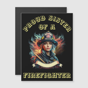 Stolze Schwester eines FeuersKämpfe Fantasie W Magnetkarte
