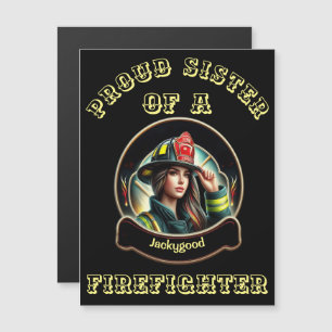 Stolze Schwester eines FeuersKämpfe Fantasie W Magnetkarte