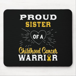 Stolze Schwester eines Krebskriegers im Kindesalte Mousepad