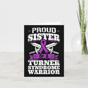 Stolze Schwester eines Kriegers mit Turner-Syndrom Karte