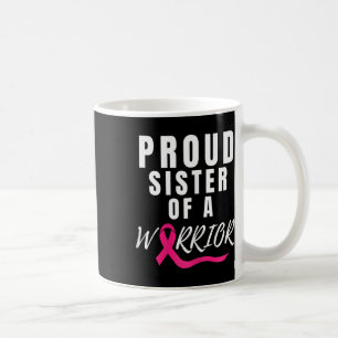Stolze Schwester eines Kriegers unterstützt Brustk Kaffeetasse