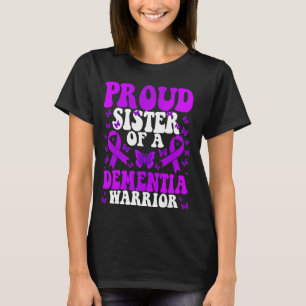Stolze Schwester eines Lila Ribbon eines Demenzkri T-Shirt