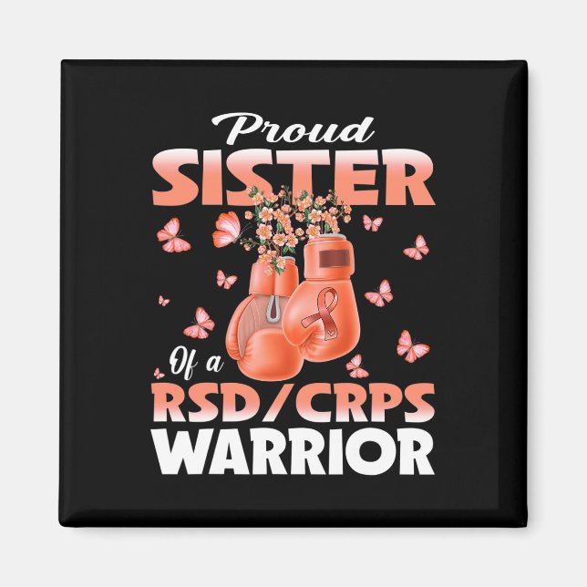 Stolze Schwester eines Rsd Crps Krieger Bewusstsei Magnet (Vorne)