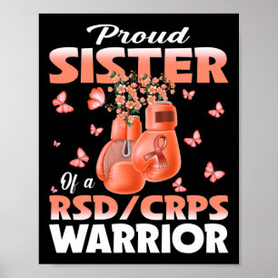Stolze Schwester eines Rsd Crps Krieger Bewusstsei Poster