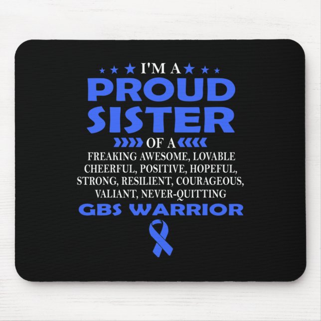 Stolze Schwester von Gbs Warrior T Mousepad (Vorne)