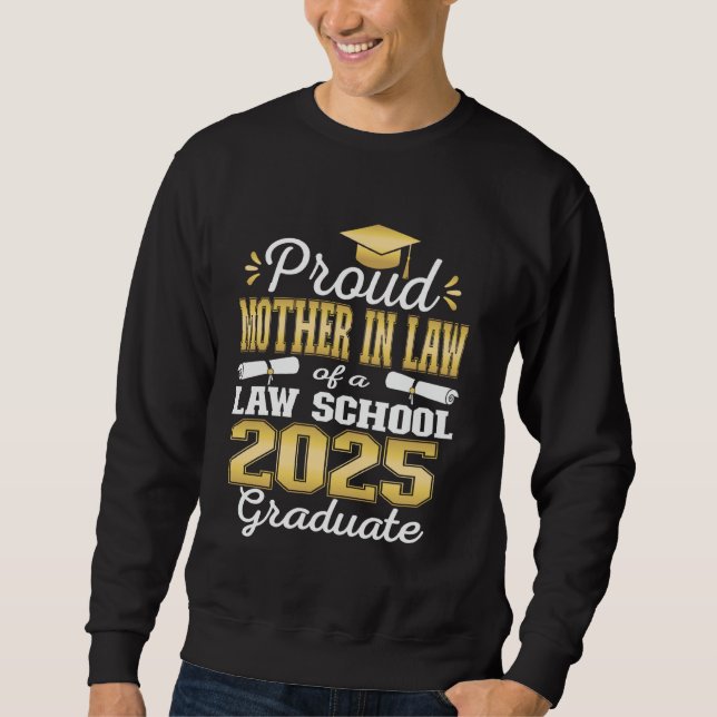 Stolze Schwiegermutter des Jurastudenten des Absch Sweatshirt (Vorderseite)