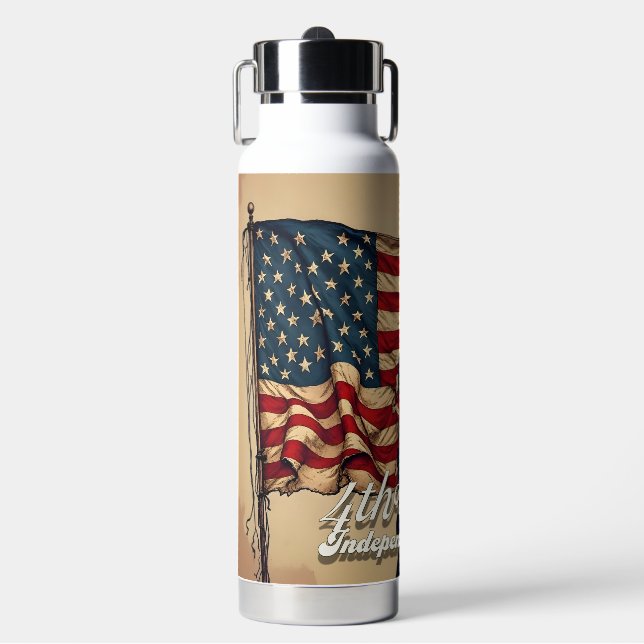 Stolze Seele des 4. Juli Trinkflasche (Vorderseite)