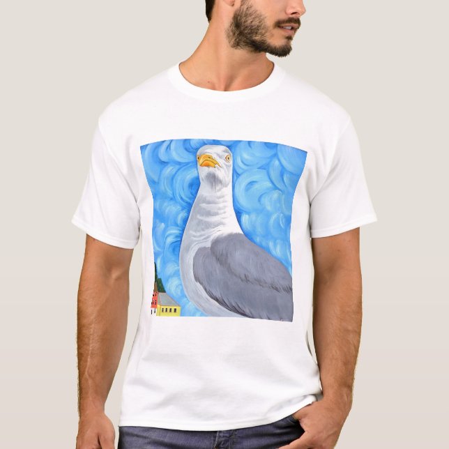 Stolze Seemöwe T-Shirt (Vorderseite)