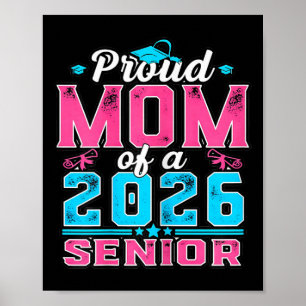 Stolze Senior-Mutter Damen 2026 Abschlussfeier Sti Poster