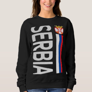 Stolze serbische Flagge Serbien Tag Serbische Wurz Sweatshirt