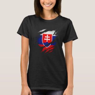 Stolze slowakische Tornschlupfflagge T-Shirt
