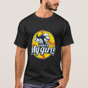 Stolze Softball-Mama Softball-Papa Das ist mein Mä T-Shirt