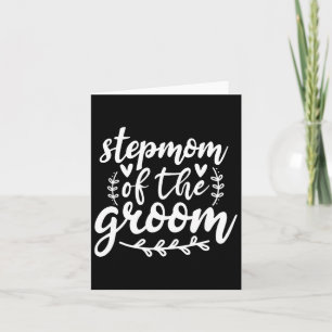 Stolze Stepmutter der Groom Wedding Familie Karte