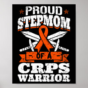 Stolze Stepmutter eines CRPS-Warrior RSD-Sensibili Poster