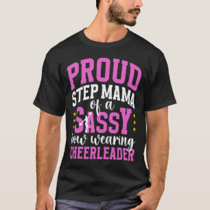 Stolze Stiefmutter eines Cheerleader-Stiefmutter C T-Shirt