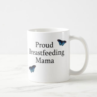 Stolze stillende Mutter Blue Butterflies Tasse