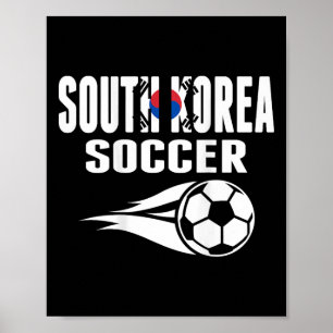 Stolze südkoreanische Fußballfans unterstützen Kor Poster