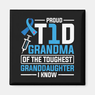 Stolze T1d-Oma Großeltern Typ-1-Diabetes Magnet