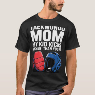 Stolze Taekwondo-Mutter Kampfsport-Eltern-Leben T-Shirt