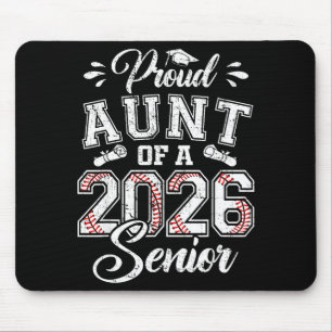 Stolze Tante 2026 Senior Baseball Kunstwerk Mousepad