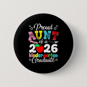 Stolze Tante des Kindergarten-Absolventen 2026 Button