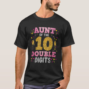 Stolze Tante des zweistelligen 10. Geburtstagskarl T-Shirt