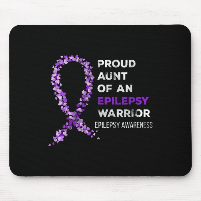 Stolze Tante einer Epilepsie Warrior Epilepsy Awar Mousepad (Vorne)