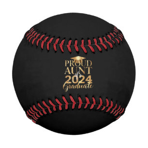 Stolze Tante einer Klasse von 2024 Hoher Abschluss Baseball