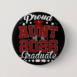 Stolze Tante eines 2026 Absolventen Senior 2026 Gr Button