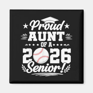 Stolze Tante eines Baseball-Absolventen der Oberst Magnet