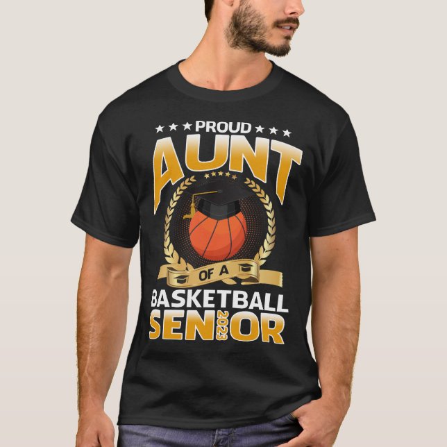 Stolze Tante eines Basketball Senior 2023 T - Shir T-Shirt (Vorderseite)