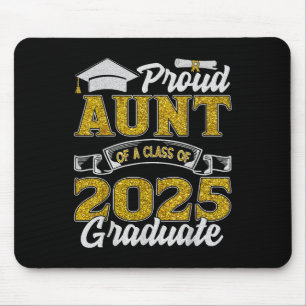 Stolze Tante eines Cl von 2025 Absolvent Senior Ab Mousepad
