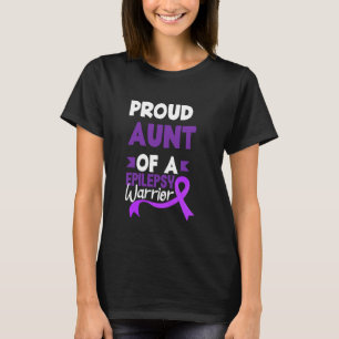 Stolze Tante eines Epilepsie-Kriegers, der Epileps T-Shirt