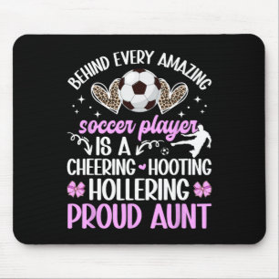 Stolze Tante eines Fußballspielers Tante Fußball-T Mousepad