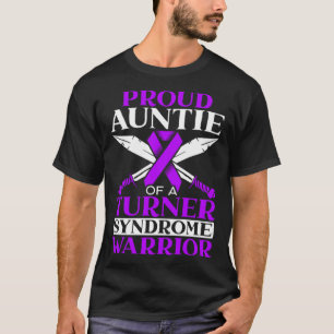 Stolze Tante eines Turner-Syndrom-Kriegerunterstüt T-Shirt
