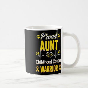 Stolze Tante Kinderkrebs-Krieger-Bewusstseinsribb Kaffeetasse