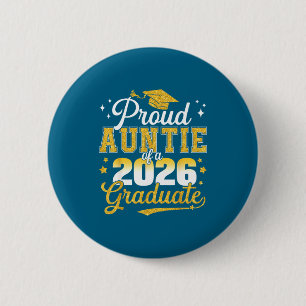 Stolze Tante Klasse 2026 Absolventen-Design Button