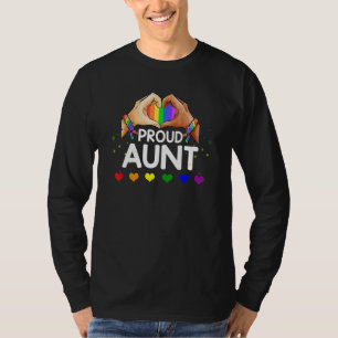Stolze Tante Lgbt Flag Gay Lesbian Pride Parades R T-Shirt