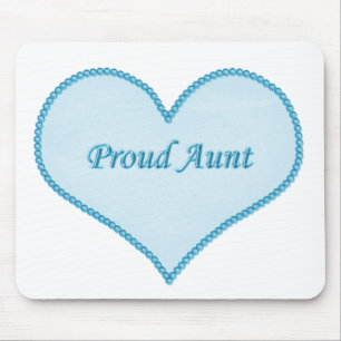 Stolze Tante Mousepad, blau Mousepad
