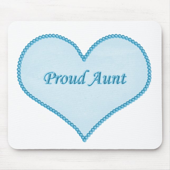 Stolze Tante Mousepad, blau Mousepad (Vorne)