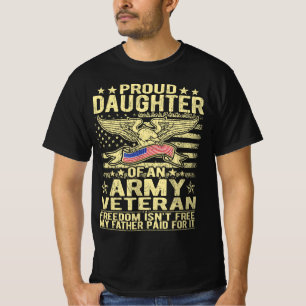 Stolze Tochter des Veteranen der Militärarmee - Fr T-Shirt