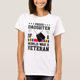 stolze Tochter des Zweiten Weltkriegs 2 Veteran T-Shirt