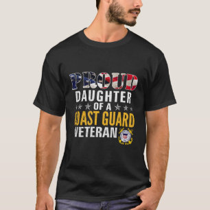 Stolze Tochter einer Küstenwache Veteran American  T-Shirt