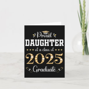 stolze Tochter eines Cl von 2025 Graduate Abschlus Karte