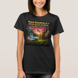 Stolze Tochter eines US-Veteranen Grafik T-Shirt