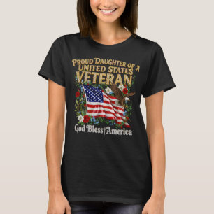 Stolze Tochter eines US-Veteranen T-Shirt
