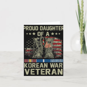 Stolze Tochter eines Veteranen aus dem Koreakrieg, Karte