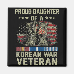 Stolze Tochter eines Veteranen aus dem Koreakrieg, Magnet
