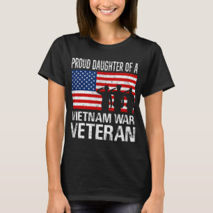Stolze Tochter eines Veteranen aus dem Vietnamkrie T-Shirt